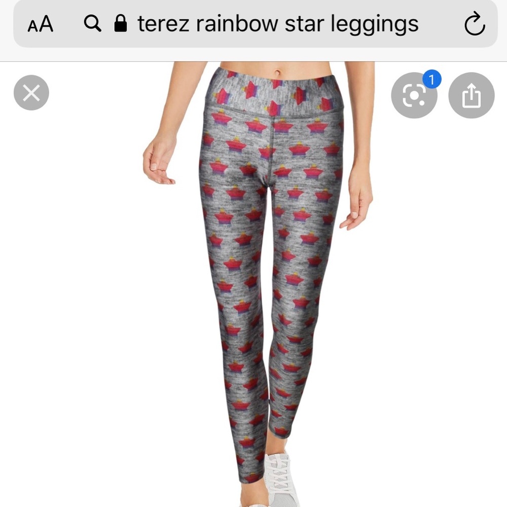 Terez rainbow star leggings